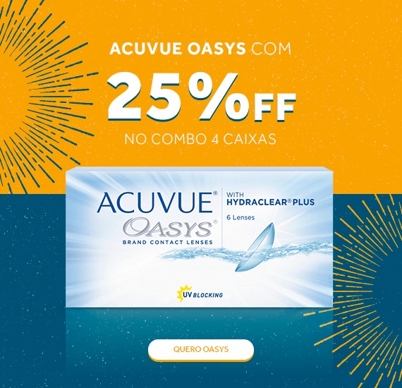 Garanta suas lentes Acuvue Oasys!